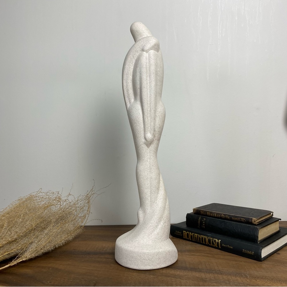 Royal Haeger Lovers Sculpture Male Female Embracing, Art Deco Revival